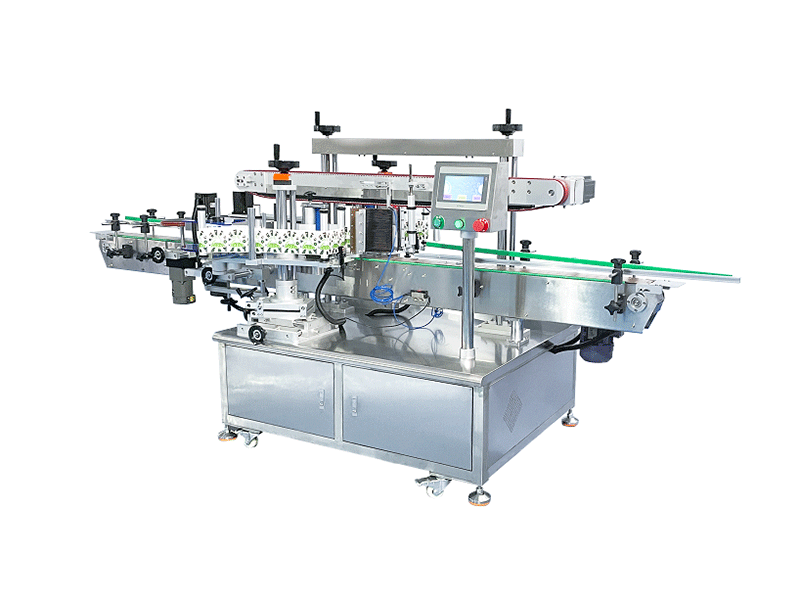 T502全自动双侧面+定位式圆瓶贴标机